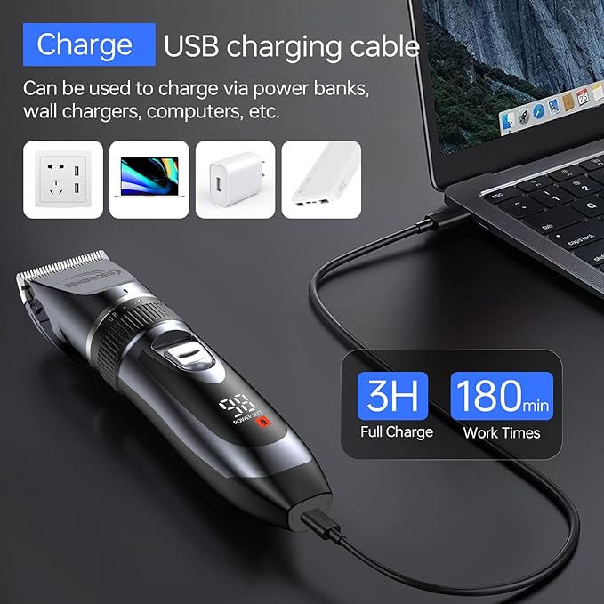 Benbodes Benbodes Cordless Hair Clippers for Men-Rechargeable Grooming Kit