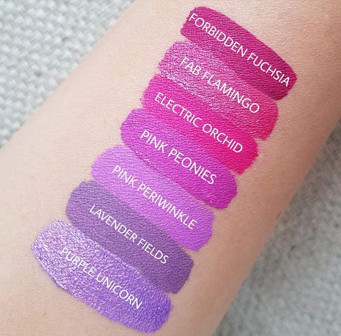 Aromi Neon Pink Liquid Lipstick | Bright Magenta Lip Color, Vegan, Cruelty-free, Hot Pink, Smudge Proof, Waterproof, Long-lasting, Handmade (Electric Orchid)