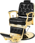 Artist hand Barber Chair Salon Chair Heavy Duty Barber Chair(Gold)