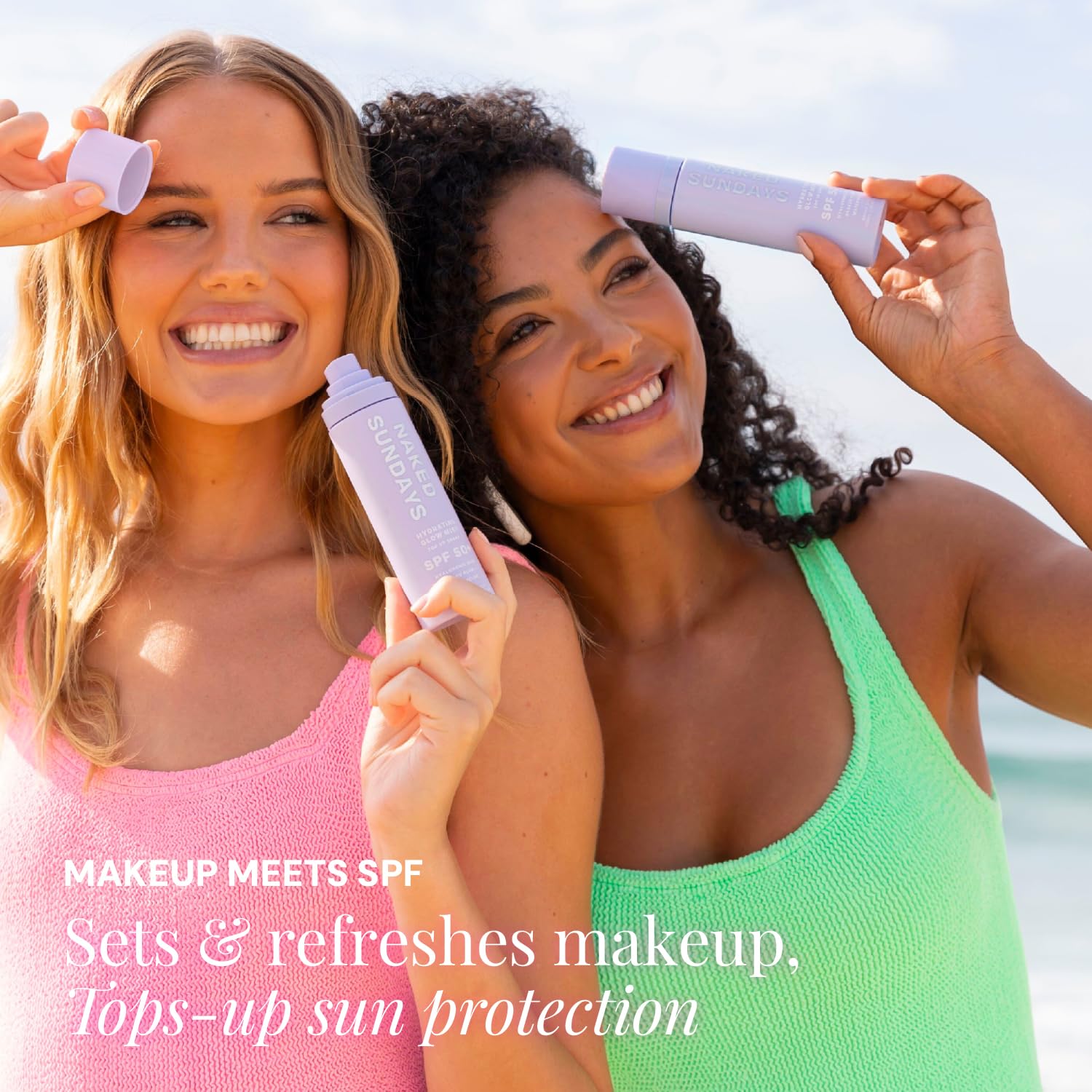 Naked Sundays SPF 50 Hydrating Glow Sunscreen Mist, 75ml
