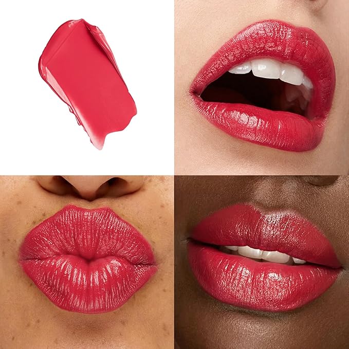 ilembane True Red Hydrating Lipstick, Glossy Tinted Lip Balm - First Crush