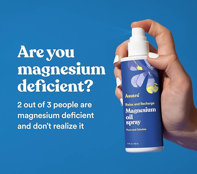 ASUTRA Zechstein Pure Magnesium Oil Spray for Feet and Leg Cramps, Topical