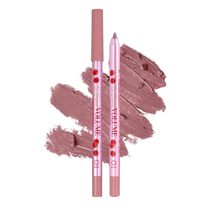 Vivienne Sabó Gel Lipliner Le Grand Volume – Long-Lasting Smudge-Proof Lip Liner & All-Over Lip Color, Creamy Precision Formula, Hydrating & Comfortable Wear, 01 Light Nude