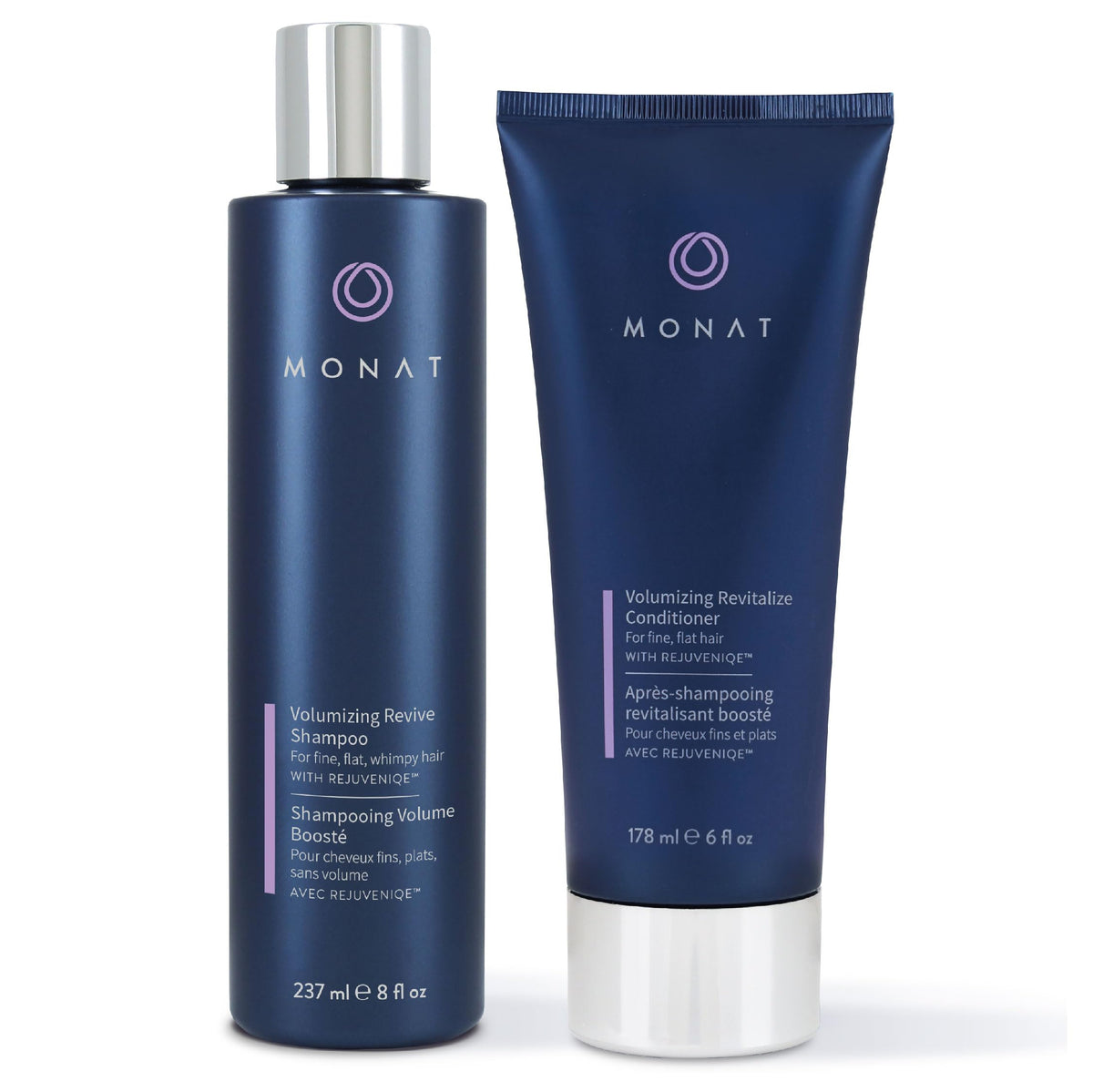 MONAT IR Clinical Thickening Shampoo & Conditioner Set – Hair Strengthening & Volumizing System for Thicker, Fuller-Looking Strands – Natural Hair Care with Rosemary, Mint & Pea Extract
