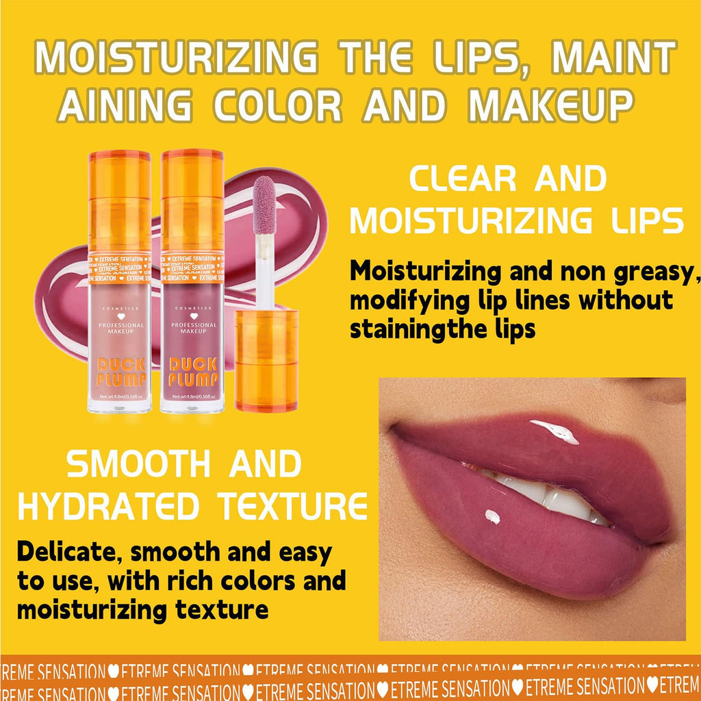 Metfdlaig Super Lustrous Lip Oil, Non-Sticky, Hydrating, Hypoallergenic, Waterproof, High Shine Finish (06# Deep Berry)