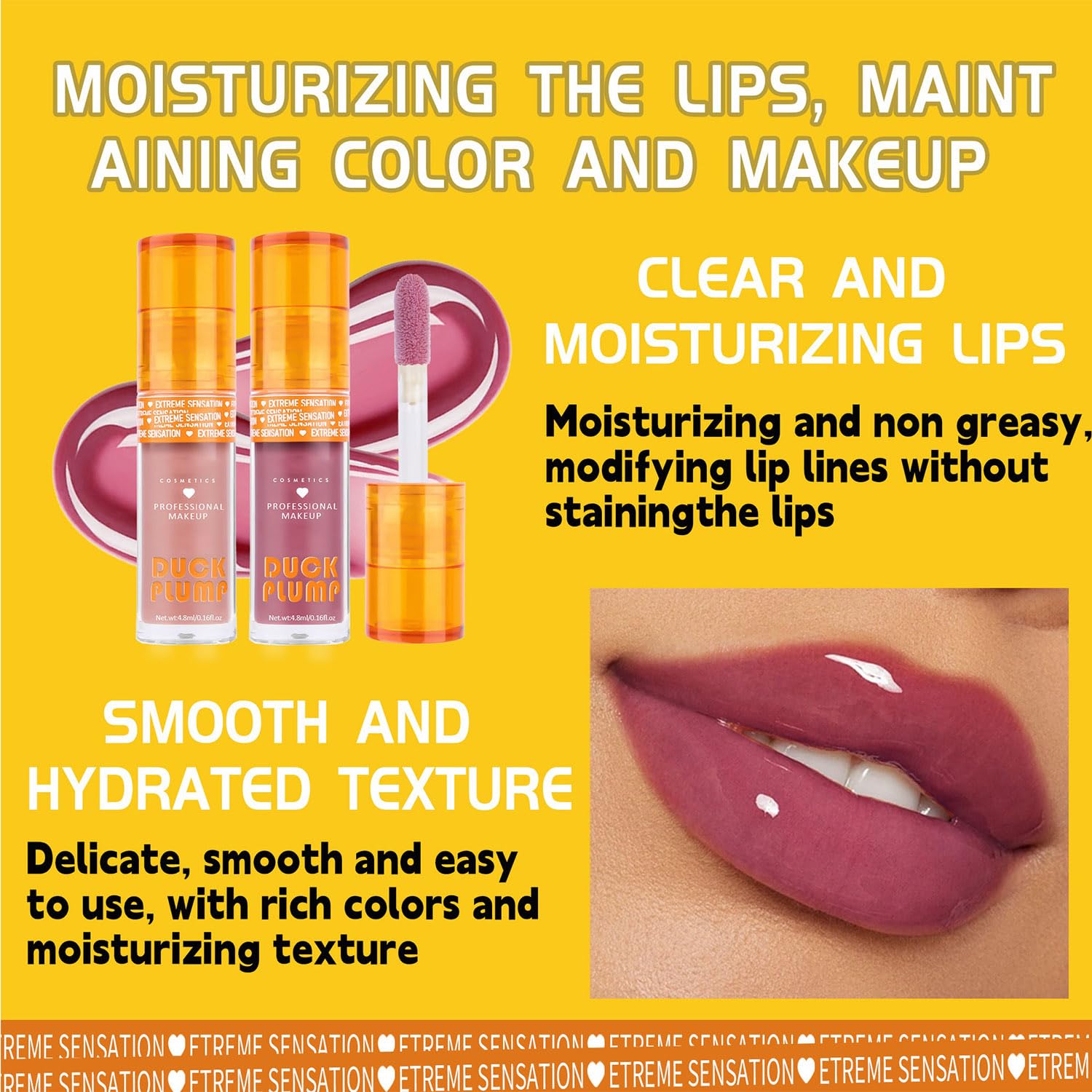 Metfdlaig Super Lustrous Lip Oil, Non-Sticky, Hydrating, Hypoallergenic, Waterproof, High Shine Finish (06# Deep Berry)