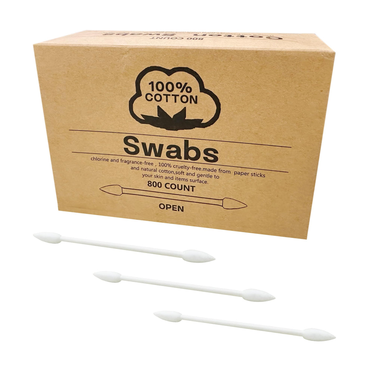 Precision Tip Cotton Swabs/Double Pointed Cotton Buds for Makeup 800pcs