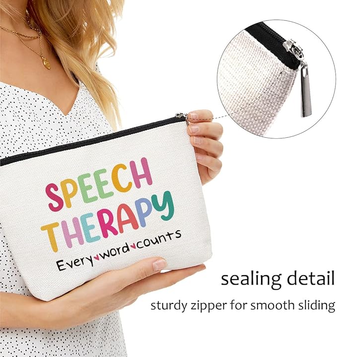 Speech Therapy Makeup Bag Language Pathologist Cosmetic Bag