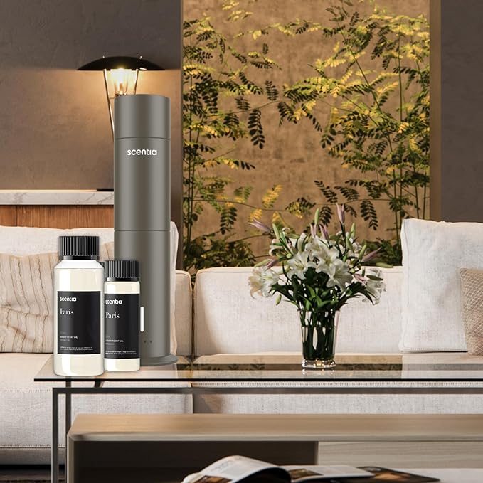 Scentia Paris Muse Diffuser Oil Refill – Hotel Fragrance Oil Inspired by Hotel Costes Paris – 120 mL – Rose, Sandalwood & Clove Long-Lasting Scent for Ultrasonic & Waterless Diffusers, Made in USA