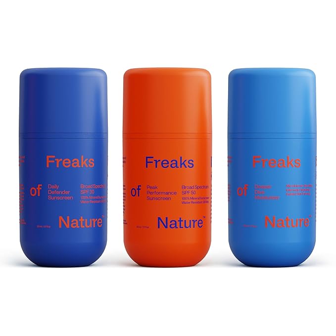 Freaks of Nature Freak Trio, SPF 30, SPF 50, Face Moisturizer, 3-Pack