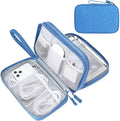 FYY Electronic Organizer, Travel Tech Pouch Bag, Large, Cyan