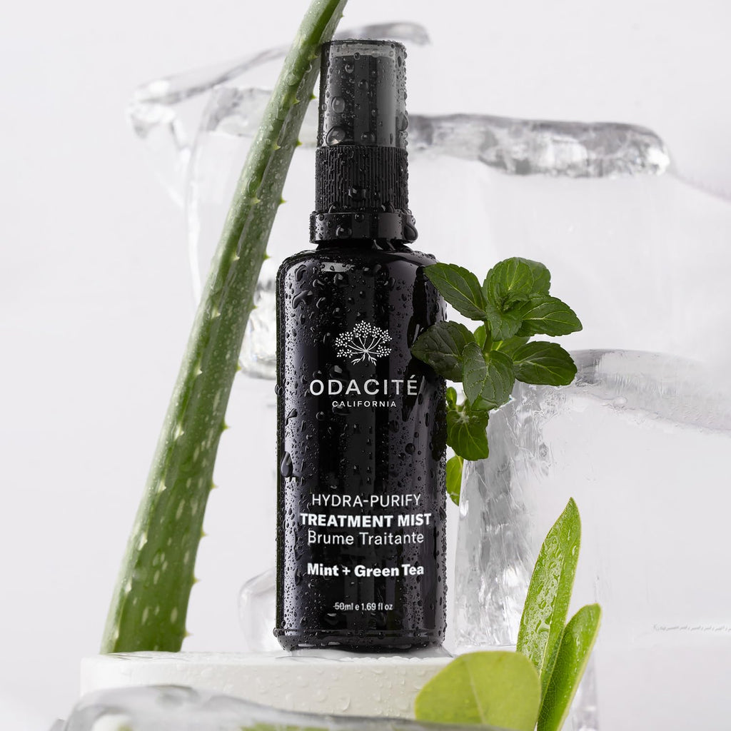 Odacite Mint & Green Tea Hydra-Purifying Facial Mist – Toning Spray for Acne & Pimple-Prone Skin – Clarifying Face Mist for Hydration, Blemishes & Tired Complexion, 1.69 fl oz