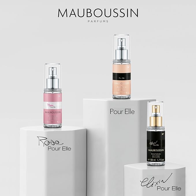 Mauboussin - Pour Elle Body Mist Set 3x50ml (3x1.7 Fl Oz): Pour Elle, Elixir & Rose