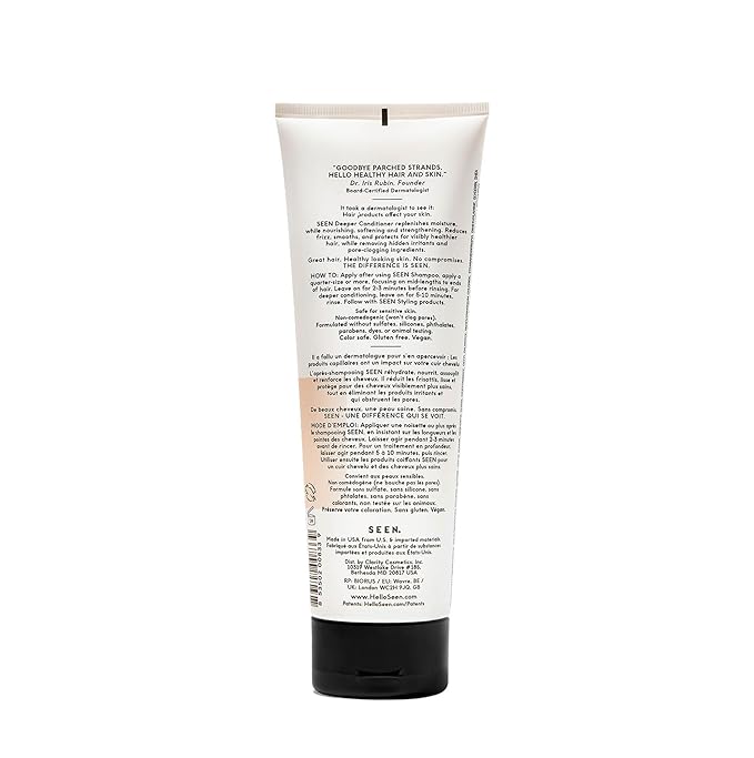 SEEN Deeper Conditioner, Scented- Non-Comedogenic Hair Deeper Conditioner- Dermatologist-Developed - Safe for Sensitive, Eczema & Acne Prone Skin