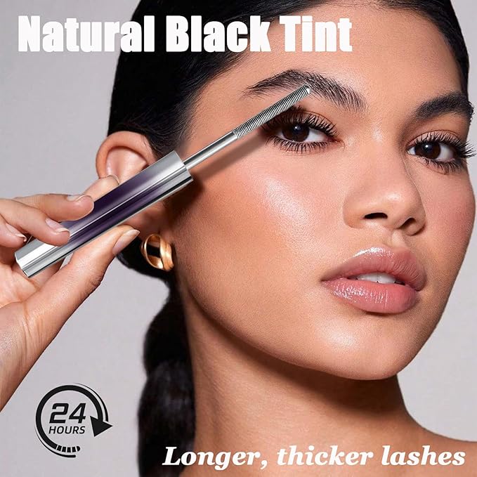 Iron Wand Mascara, Metal Wand Mascara, 3D Curling Metal MascaraWand, Clump-Free, Waterproof & Smudge-Proof Formula For Naturally Long, Thick Lashes (2PCS)