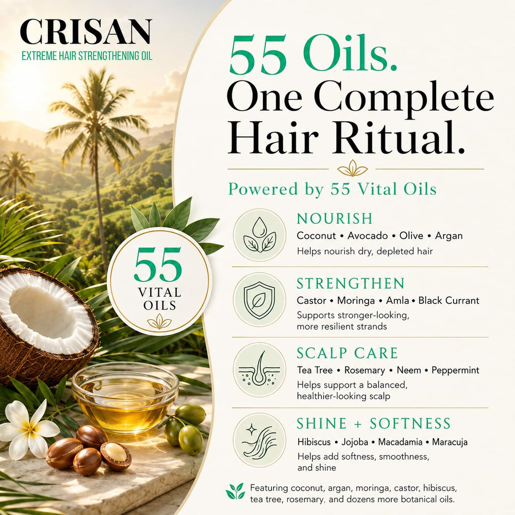 CRISAN Extreme Organic Hair Growth Oil Treatment for Strength & Shine 16 oz