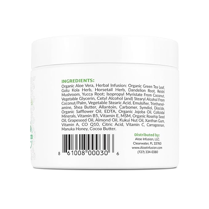 Aloe Infusion Aloe Vera Face & Body Cream – 9 Ounce