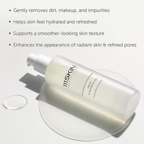 111SKIN Deep Cleansing Oil for Face, Hydrating Facial Oil Cleanser