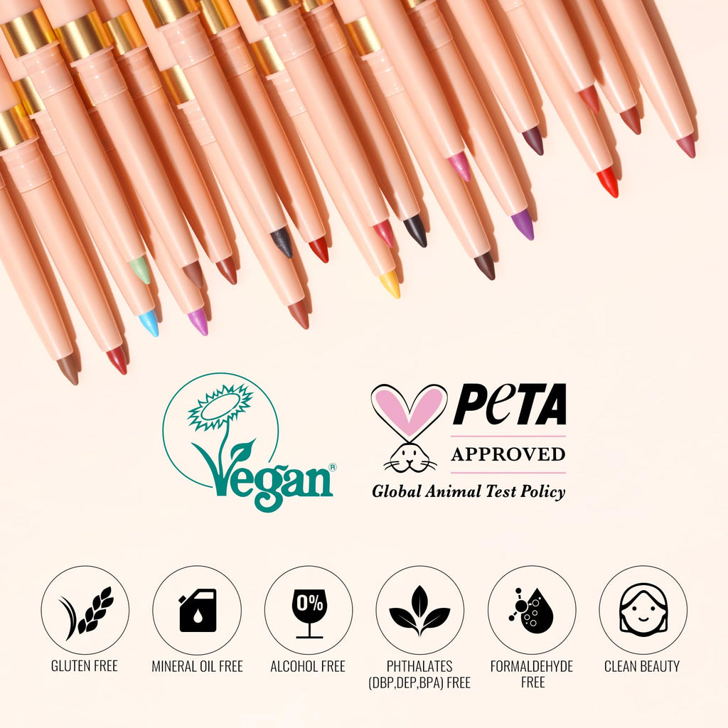 Oulac Waterproof Lipliner Pencil - Smooth and Creamy, Retractable Lip Makeup for Precision Application, Vegan & Cruelty-Free, LL02 Tempting Taupe