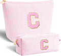 Btffitting Gifts for Teen Girls Women - Birthday Gifts for 10 11 12 13 14 15 16 17 18 Years Old Girl,Makeup Bag Cosmetic Bag,Teacher Gift Trendy Stuff Toiletry Bag - Pink,C