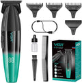 VGR 906 Cordless Hair Trimmer for Men with Zero-Gap T-Blade, Green