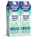 Cleancult Liquid Hand Soap Refill - Pink Grapefruit- Moisturizes Dry & Sensitive Skin - Made with Aloe Vera & Essential Oils - Eco Friendly - Paper-Based Packaging - 32 oz/2 Pack