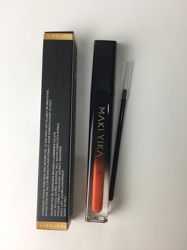MAKI YIKA Orange Lipstick Matte Liquid for Women ColorStay Long Lasting Lipsticks