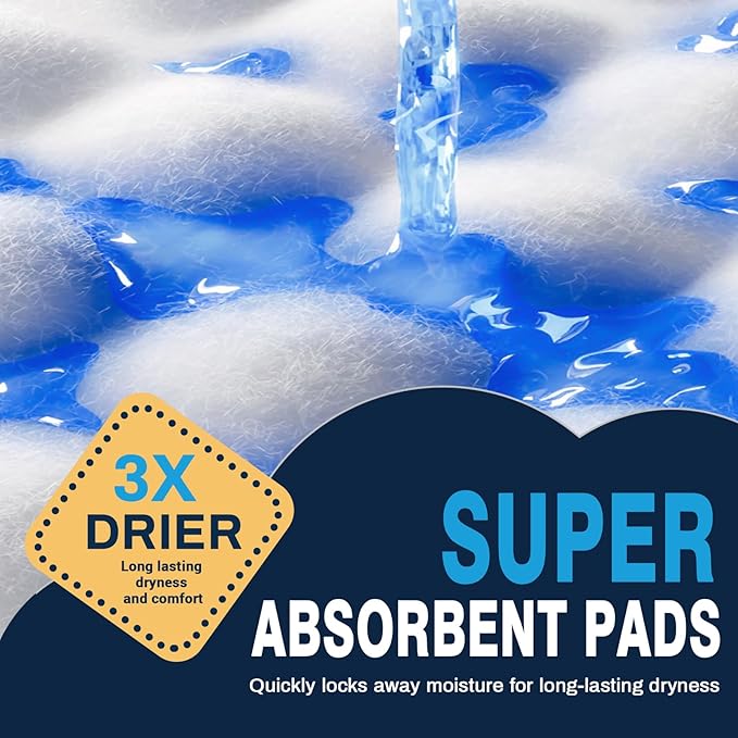 AAY Disposable Bed Pads 30"X36" 50pcs, Tear-Resistant Underpads