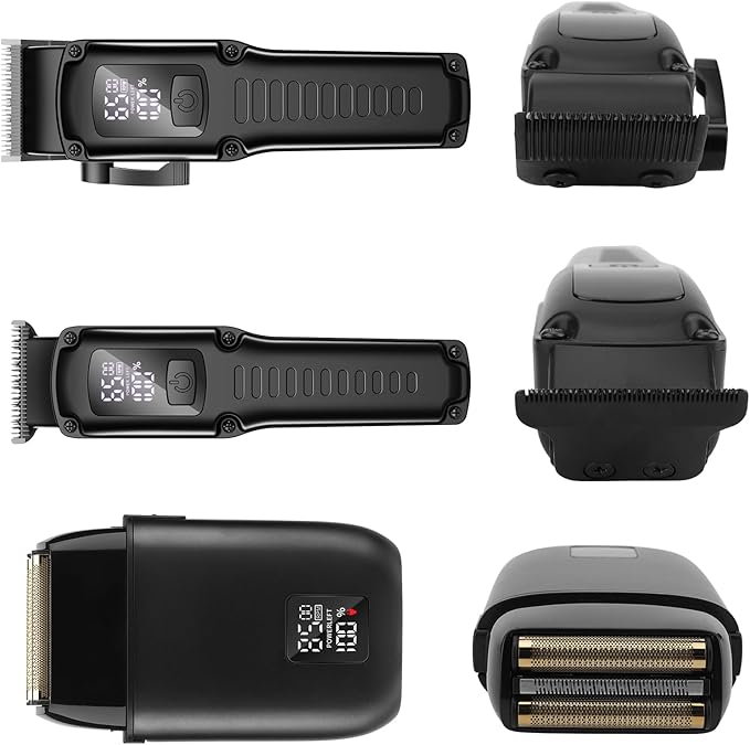 Zesuti Hair Clippers for Men,Cordless Beard Trimmer Electric Shavers Set