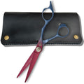 6 Inch Hair Shears Set - Rainbow Color Hair Cutting Scissors and Texturizing Shears - 440C Stainless Steel With Titanium Coating - Convex Blades for Wet or Dry Hair (Hair Cutting Shears)