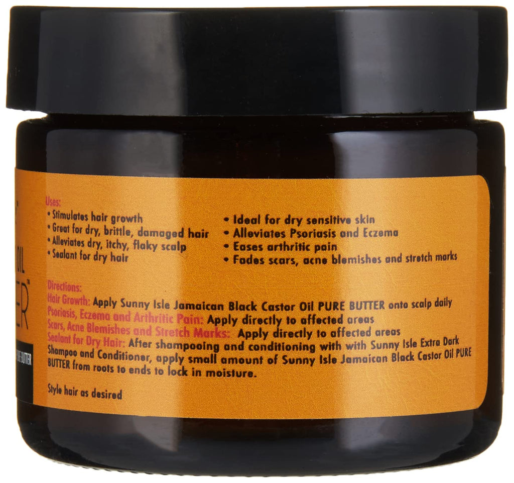 Sunny Isle Jamaican Black Castor Oil Pure Butter 2oz | Hair & Skin