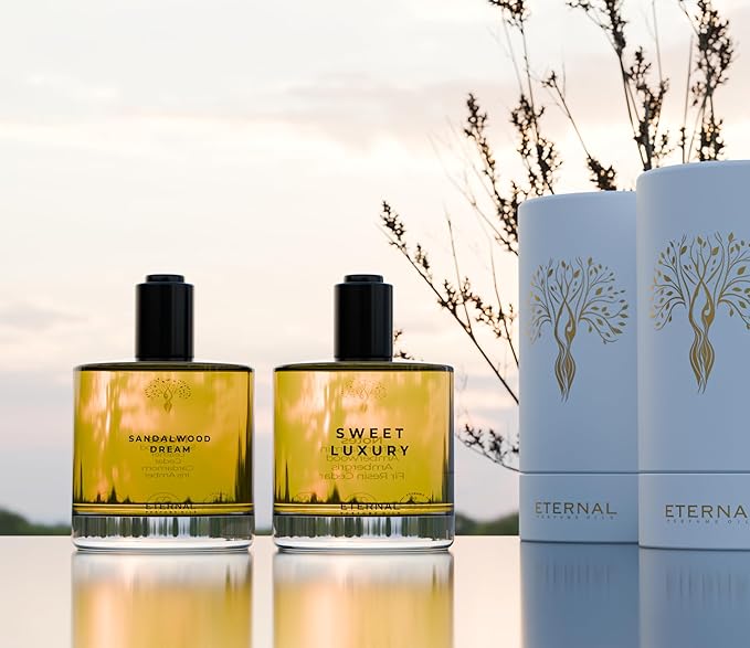 Eternal perfume Sandalwood Dream perfumes for women Long Lasting perfume 1.69 FL Oz Designer Perfume for Men with 1 FL Oz womens perfume (Pack of 2)