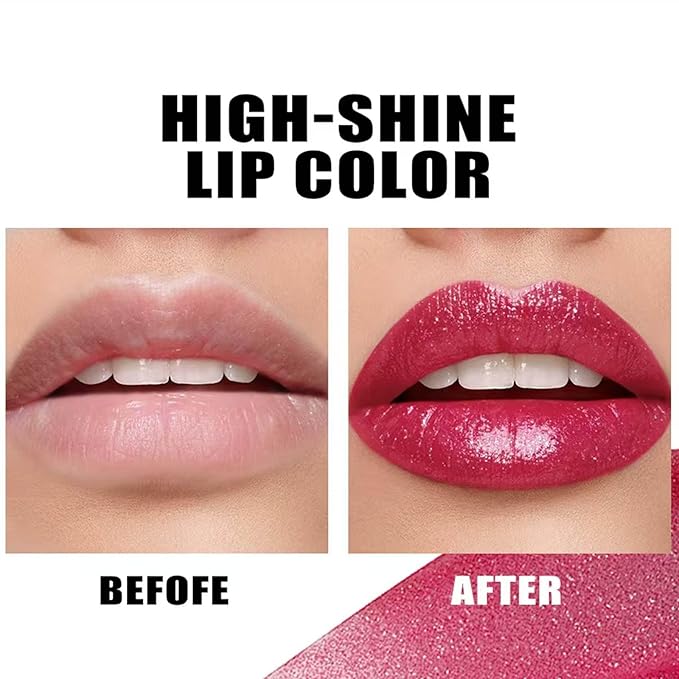 Metiplou Dark Purple Lipstick For Women Matte Nude Glitter Highly Pigmented Moisturizing Lip stick Hypoallergenic Waterproof Long Lasting Lipsticks Quick Makeup Lightweight Portable # 06