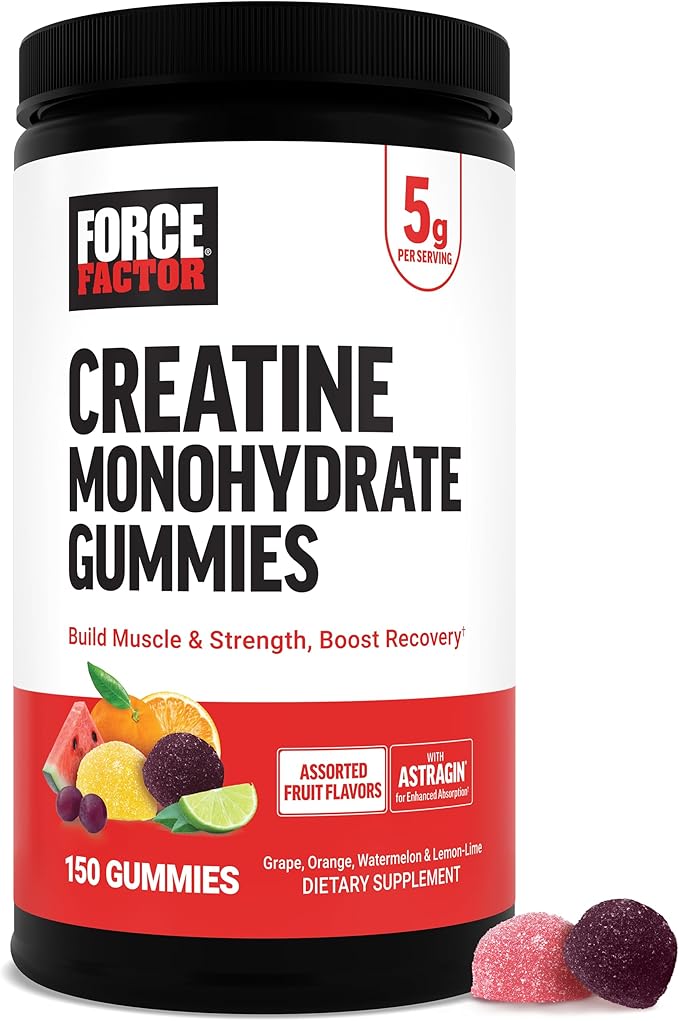 Force Factor Creatine Monohydrate Gummies, NSF Certified