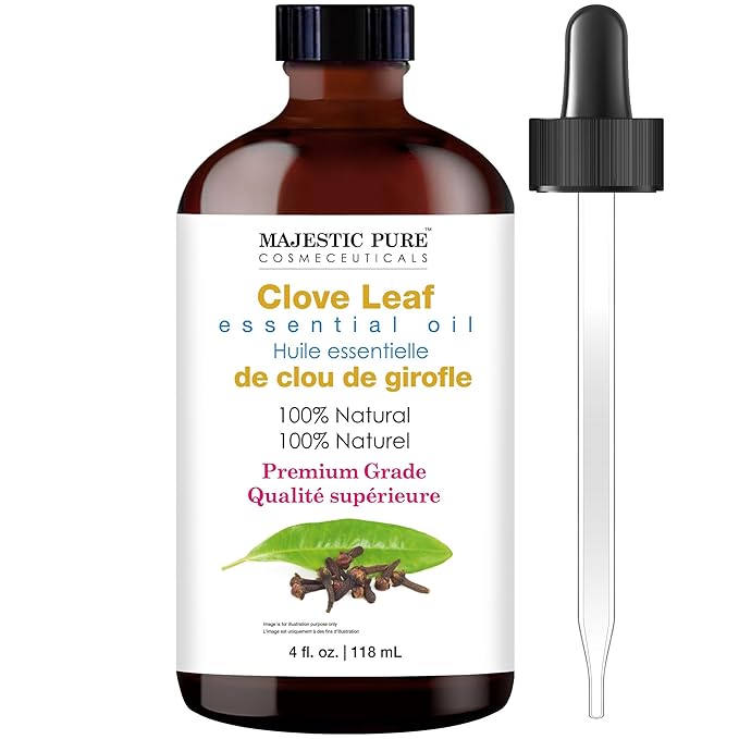 Majestic Pure Clove Essential Oil for Diffuser- 100% Pure & Natural -4 FlOz