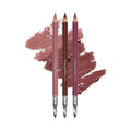FITGLOW Beauty Vegan Lip Liner Pencil Trio, Muted Mauve, Buff, Root