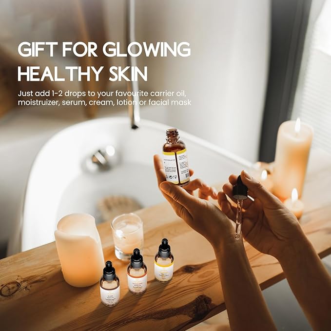 100% Pure Organic Fir Needle Essential Oil 0.34 Fl Oz, Natural Fir Needle Oil in Amber Glass Bottle with Dropper for Diffuser Massage Skin Care DIY