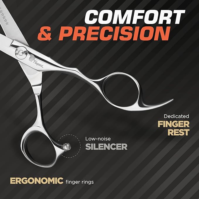 Fagaci Professional Hair Scissors 5.5" Sharp Blades, Hair Cutting Shears