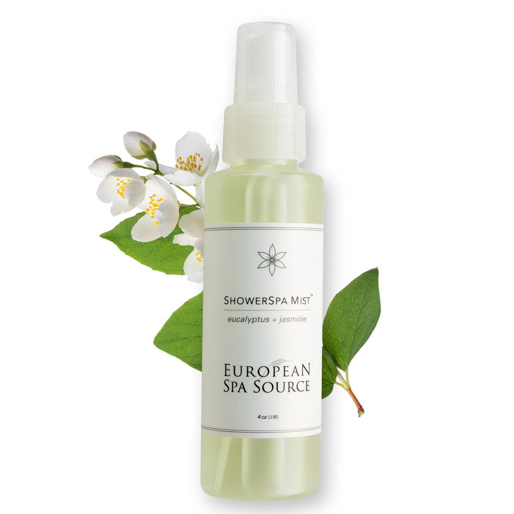 European Spa Source Jasmine + Eucalyptus ShowerSpa Mist, 4 Fl Oz