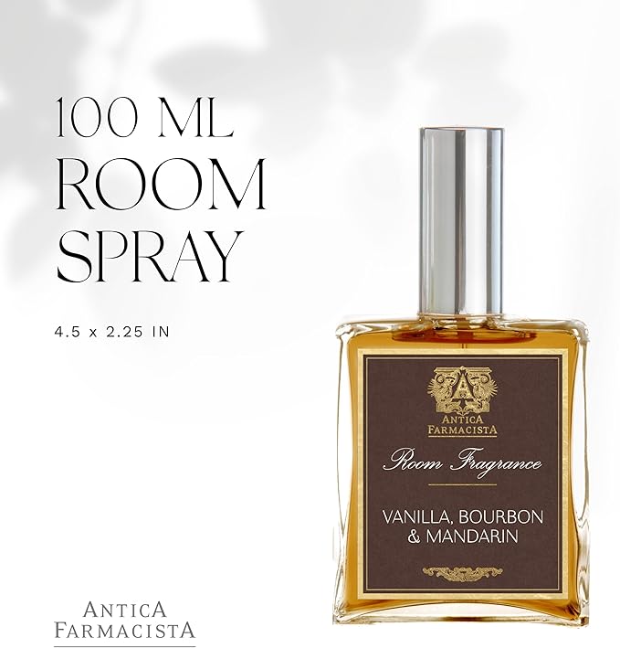 Antica Farmacista Room Spray - Elegant House Spray - Long-Lasting, Room Fragrance - Luxury Gift for Housewarming - Vanilla, Bourbon & Mandarin, 3.4 fl oz