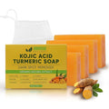 AMVital Turmeric Kojic Acid Soap Bars for Face & Body, 4-Pack