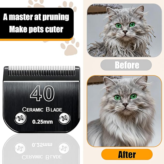 3Pcs Dog Grooming Clipper Blades Replacement for Andis Dog Clipper