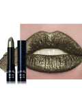 Caedelfly Glitter Metallic Shimmer Lipstick, Green Lipstick Long Lasting, Diamond High Pigmented Shiny Metallic Lip Stick, Non-sticky Sparkly Green Lipsticks for Women St Patricks Day Makeup-15