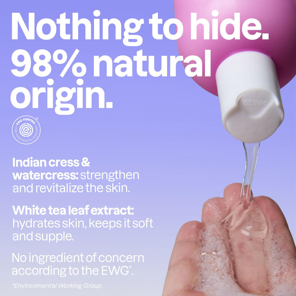 ATTITUDE Body Wash, EWG Verified Shower Gel, Dermatologically Tested, Plant and Mineral-Based, Vegan Personal Care Products, Coconut & Wild Berries Scent, 16 Fl Oz