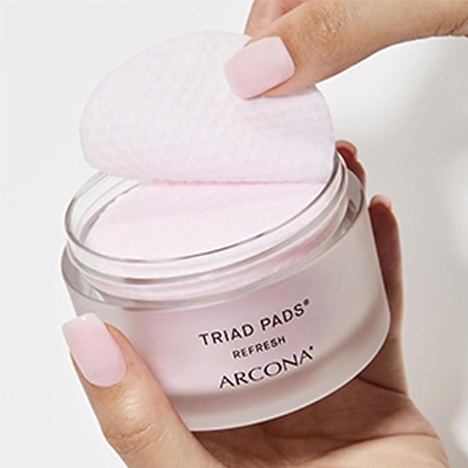 ARCONA Cranberry Triad Milky Toner Pads – Vegan Milky Toner for Face | Brightening & Hydrating Rice Toner for Face | Phyto-Nutrients & Essential Fatty Acids (45 Count)