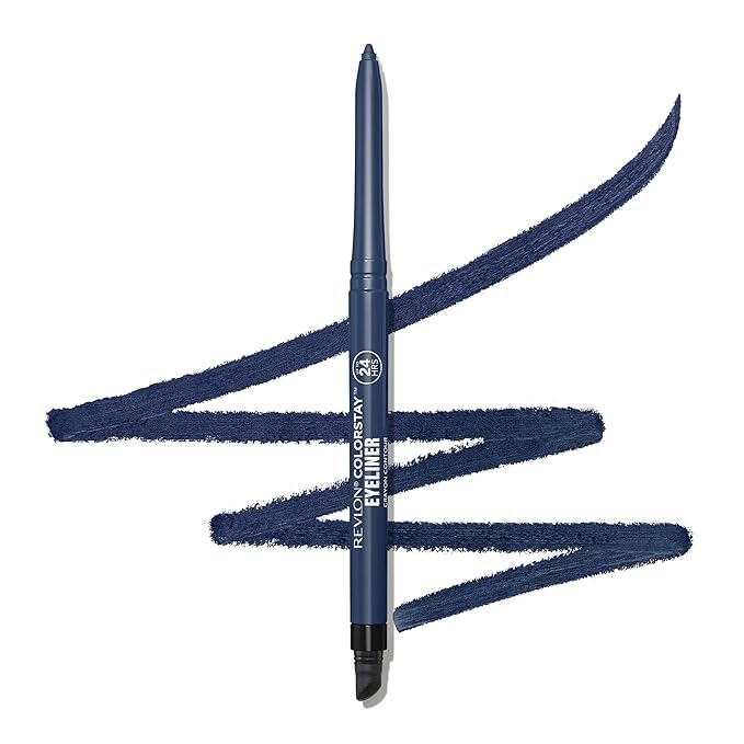 REVLON ColorStay Pencil Waterproof Eyeliner, 213 Navy, 0.01 oz