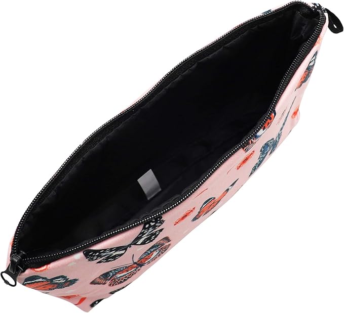 Aiphamy Cute Travel Makeup Bag Cosmetic Bag Small Pouch Gift for Women (Butterfly)