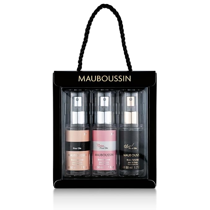Mauboussin - Pour Elle Body Mist Set 3x50ml (3x1.7 Fl Oz): Pour Elle, Elixir & Rose