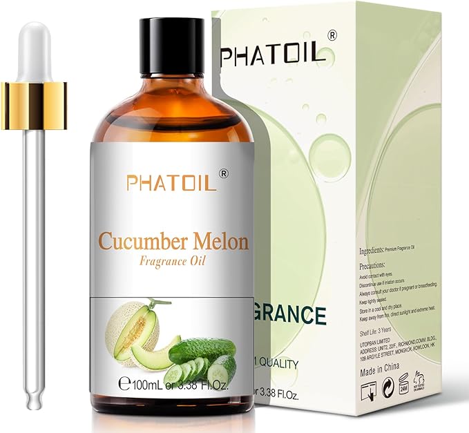 PHATOIL Cucumber Melon Fragrance Oil for Diffuser Aromatherapy 3.38FL.OZ