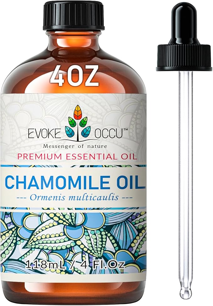 EVOKE OCCU Chamomile Essential Oil for Skin Hair & Diffuser
